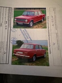 VAZ 2101 ,R.V.1977,SPZ,TP,,ALU+1x na náhradní  díly/VÝMĚNA