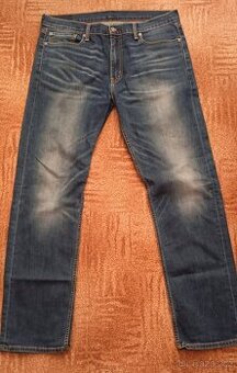 Levi's pánské modré džíny střih 504, velikost 36-34