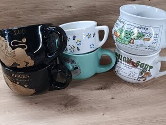 Retro hrnky na polévku