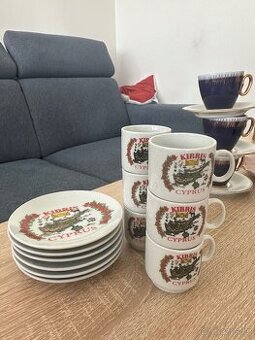Porcelánový set s motivem ostrova Kypr