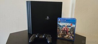 Playstation 4 PRO  ( pamět 1000gb) 1x ovladač 2x hra