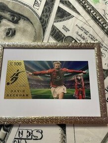 Zlatá bankovka David Beckham