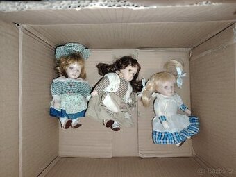 starožitné panenky z porcelanu