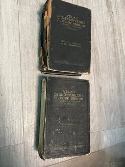 2x Velký Česko-Německý slovník Kumprecht 1942
