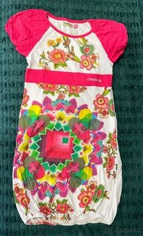 Krásné dívčí šaty Desigual vel. 10-12 let top stav