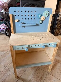 Dětský dřevěný ponk , pracovní stůl