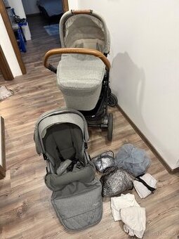 kočárek NUNA – dvojkombinace (hluboká korba + sportov