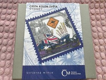 Stříbrná mince Cesta kolem světa - Sydney stand