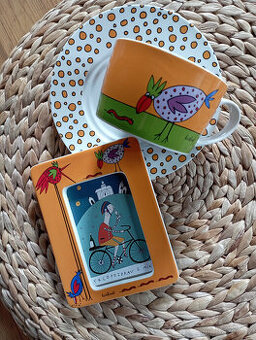 Keramický set Kouzlo domova rámeček+hrnek+talířek