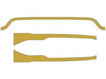 Obkladové tvarové dílce přechodu kabiny sloupku "B"