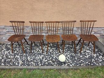 Retro židle TON Ironica (vzor Windsor) – sada 5 ks