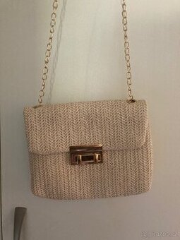 Kabelka slamena zlata