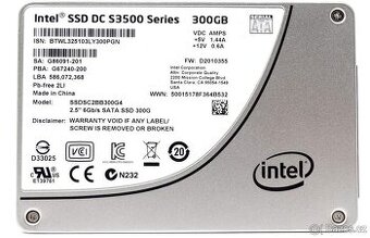 SSD 300GB 2.5” SATA 6Gb/s 7mm Intel SSD DC S3500