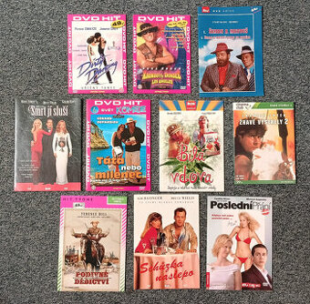 10x mix filmů na DVD v pošetkách, jeden v krabičce
