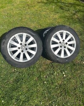 Alu kola VW 5x112 r16 + letni pneu