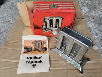 Starý retro opékač topinek Ryna Typ 87, výrobce ZNAK