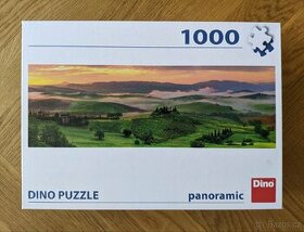 Puzzle DINO, panoramatická krajina (1), 1000 dílků