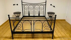 Kovová postel IKEA 200x160 vč roštů