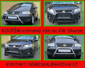 KOUPÍM: přední ochranný rám na VW Sharan