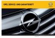 Servisní knižka Opel