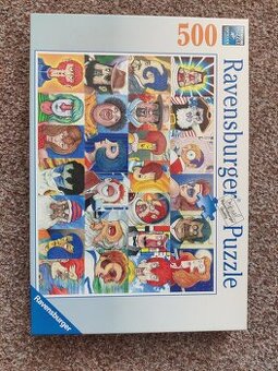 Puzzle obličeje/písmena Ravensburger 500