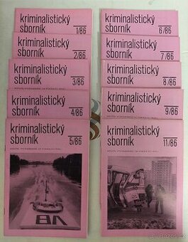 Kriminalistický sborník - ročník 1986 - 10 výtisků