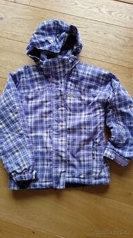 Dívčí fialová značková zimní bunda i na lyže, vel. 146