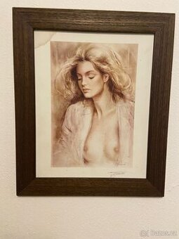 Rámovaný obraz – ženský akt