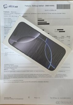 IPHONE 16 PRO 256 GB, Z DISTIBUCE, NOVY