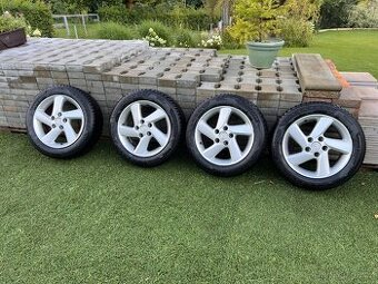 Alu kola + zánovní zimní pneu Hankook 205/55 R16