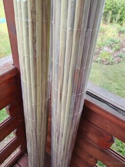 Umělý bambusový plot 2ks, výška 200 cm, balení 3 m