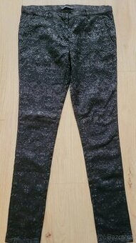 Černé vzorované kalhoty Gate, vel. L