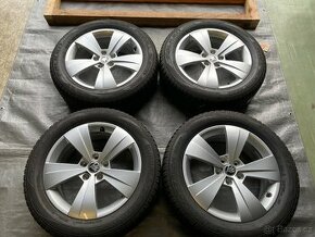 17 alu org. Škoda, 5x112 mm, Top stav, 4ks