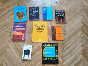 Učebnice střední školy–český jazyk, matematika, dějepis atd