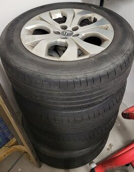 Alu kola 16" 5x98 + ojetá letní pneu 215/60 R16