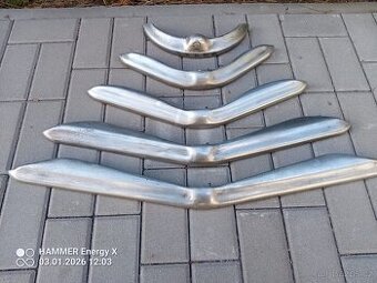 Hliníkové Lišty přední masky Škoda 1102 STW Tudor