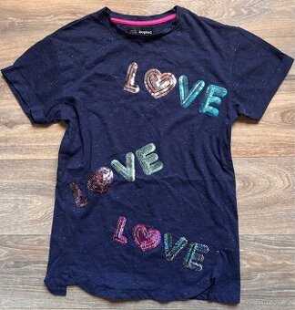 Luxusní holčičí tričko Desigual vel.122/128