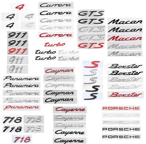 PORSCHE Logo, Emblém, Nápis.