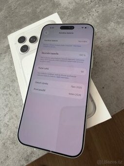 Apple IPhone 17 pro Max 1TB Silver . Zánovní . Alza záruka