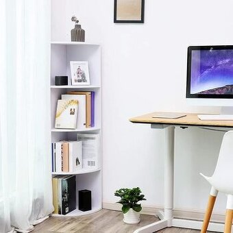 NOVÁ ROHOVÁ KNIHOVNA- REGÁL