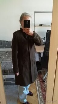 Dámský flaušový kabát tmavě khaki vel. 36 Camaieu