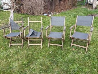 Zahradní židle skládací exotické dřevo