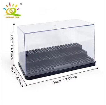 Vitrína na 16 ks Minifigures - černá  - nová