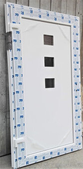 DVEŘE vchodové plastové 100x210cm bílé Nové