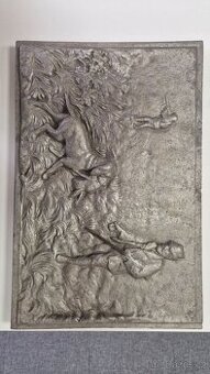 HISTORICKÝ LITINOVÝ PLÁT Z KAMEN