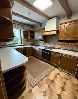 Velká rustikální dubová linka se spotřebiči,6686