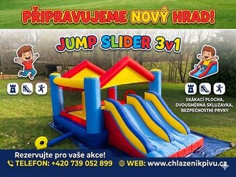 Skákací hrad Jump slider 3v1