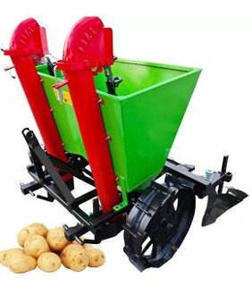 Dvouřádkový sazeč brambor za traktor