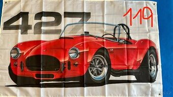 Banner - vlajka - prapor AC Cobra 427 red 90x150 cm