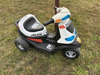 Dětská elektrická policejní motorka. 6V baterie.